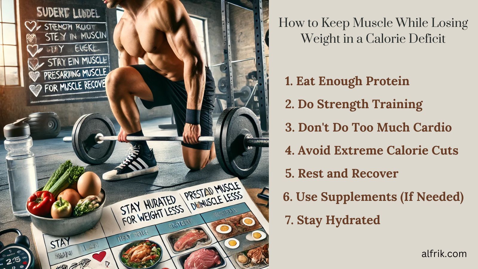 How to Keep Muscle While Losing Weight in a Calorie Deficit?